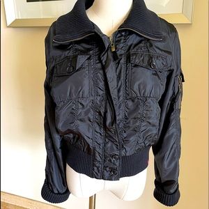Vintage Espirit De Cor EDC Sporty Bomber Style Short Jacket with Hidden Pockets